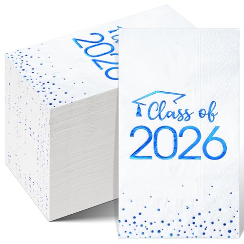 Class of 2026 Napkins Foil Dot, 100 pack